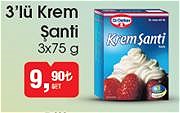 Dr. Oetker 3'lü Krem Şanti 3x75 g image