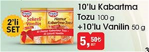 Dr. Oetker 10'lu Kabartma Tozu 100 g+10'lu Vanilin 50 g 2'li Set image