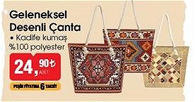 Geleneksel Desenli Çanta image
