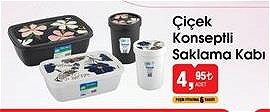 Çiçek Konseptli Saklama Kabı image