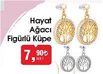 Hayat Ağacı Figürlü Küpe image