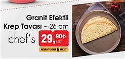 Chef's Granit Efektli Krep Tavası 26 cm image