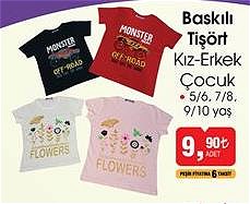 Baskılı Tişört Kız-Erkek Çocuk image