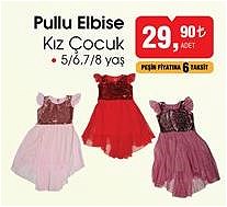 Pullu Elbise Kız Çocuk image