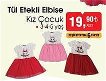 Tül Etekli Elbise Kız Çocuk image