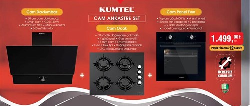 Kumtel Cam Ankastre Set image