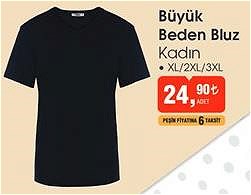 Büyük Beden Bluz Kadın image