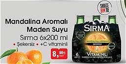 Sırma 6x200 ml Mandalina Aromalı Maden Suyu image