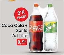 Coca Cola + Sprite 2x1 Litre image