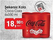 Coca Cola 6x330 ml Şekersiz Kola image