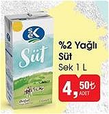 Sek 1 L %2 Yağlı Süt image