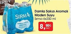 Sırma 6x200 ml Damla Sakızı Aromalı Maden Suyu image