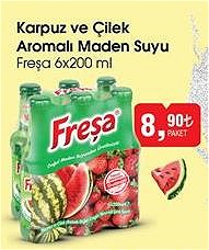 Freşa 6x200 ml Karpuz ve Çilek Aromalı Maden Suyu image