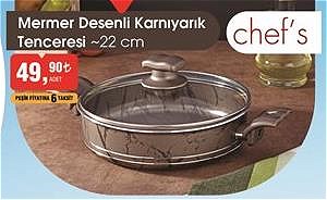 Chef's Mermer Desenli Karnıyarık Tenceresi 22 cm image