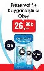 Okey Prezervatif 12'li+Kayganlaştırıcı Jel 50 ml image