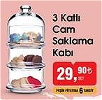 Paşabahçe 3 Katlı Cam Saklama Kabı image