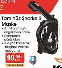 Voit Tam Yüz Şnorkelli Maske image