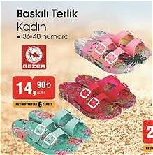 Baskılı Terlik Kadın image