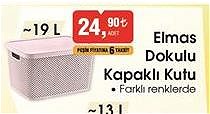 Elmas Dokulu Kapaklı Kutu 19 l image