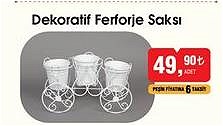 Dekoratif Ferforje Saksı image