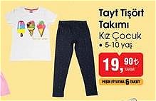 Tayt Tişört Takımı Kız Çocuk image
