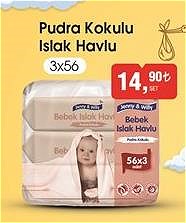 Jenny&Willy Pudra Kokulu Islak Havlu 3x56 image