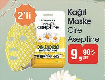 Cire Aseptine Kağıt Maske 2'li image