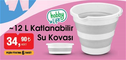 Hobby Life 12 Katlanabilir Su Kovası image