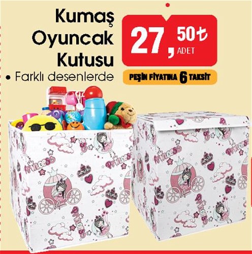 Kumaş Oyuncak Kutusu image