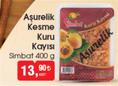 Simbat 400 g Aşurelik Kesme Kuru Kayısı image