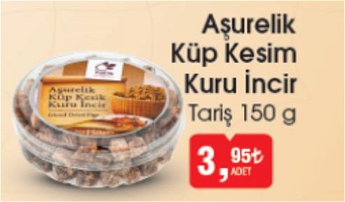 Tariş 150 g Aşurelik Küp Kesim Kuru İncir image