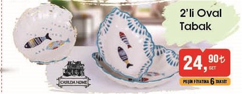 2'li Oval Tabak image