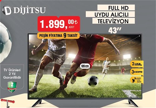 Dijitsu Full HD Uydu Alıcılı Televizyon 43'' image