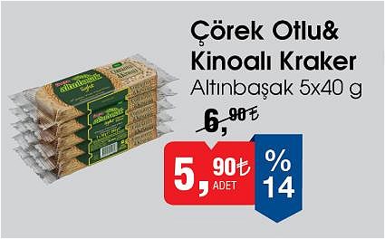 Altınbaşak Çörek Otlu&Kinoalı Kraker 5x40 g image