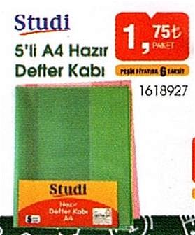 Studi 5'li A4 Hazır Defter Kabı image