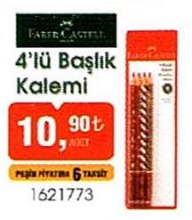 Faber-Castell 4'lü Başlık Kalemi image