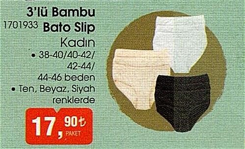 3'lü Bambu Bato Slip image