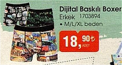 Dijital Baskılı Boxer Erkek image
