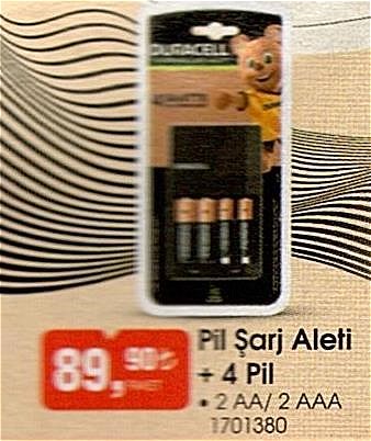 Duracell Pil Şarj Aleti + 4 Pil image