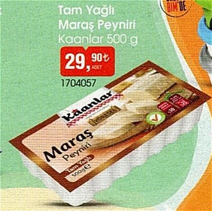 Kaanlar Tam Yağlı Maraş Peyniri 500 g image