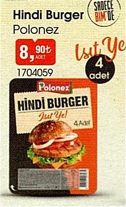Polonez Hindi Burger 4 Adet image