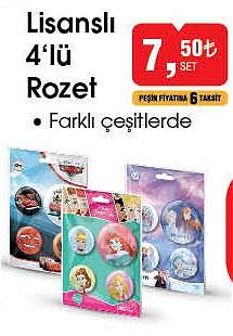 Lisanslı 4'lü Rozet image