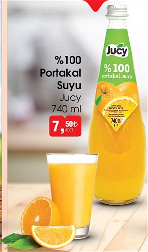 Jucy 740 ml %100 Portakal Suyu image