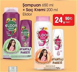 Elidor Şampuan 650 ml+Saç Kremi 200 ml image