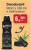 Man's Aktif Karbon Deodorant 150 ml image