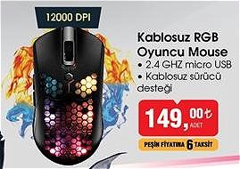 Kablosuz RGB Oyuncu Mouse image