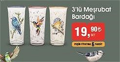 3'lü Meşrubat Bardağı image