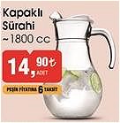 Paşabahçe Kapaklı Sürahi 1800 cc image