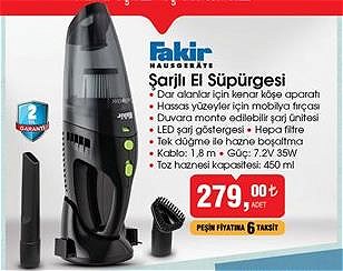 Fakir Şarjlı El Süpürgesi image