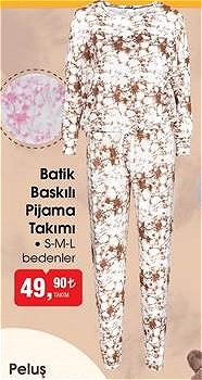 Batik Baskılı Pijama Takımı image